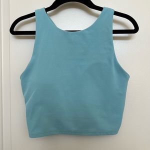 Athleta Conscious Crop Cornflower Tea Blue